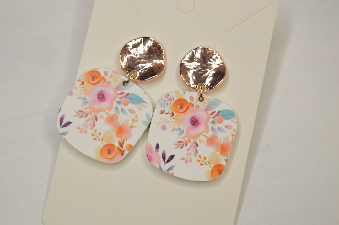 Autumn Bloom Acrylic Earrings