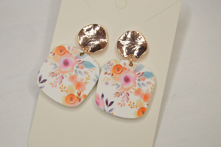 Autumn Bloom Acrylic Earrings