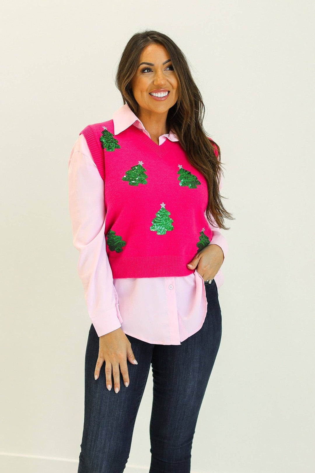 Merry & Bright Sweater Vest - Reg & Curvy