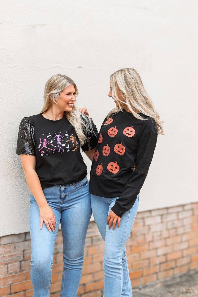 Black Pumpkin Sweater - Reg & Curvy