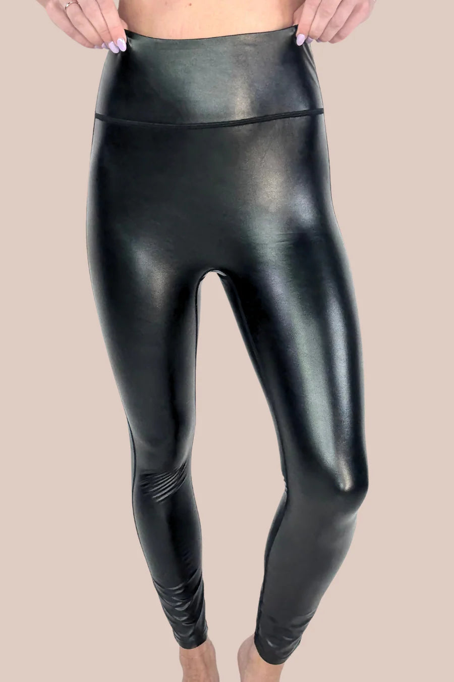 Streetlight Shine Faux Leather Pants - Reg & Curvy
