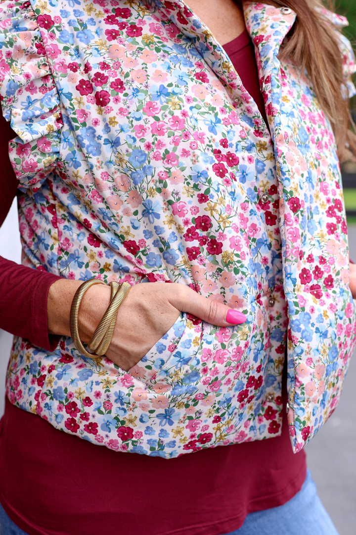 Garden Stroll Puffer Vest - Reg & Curvy