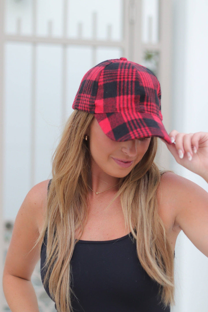 Buffalo Check Ball Cap