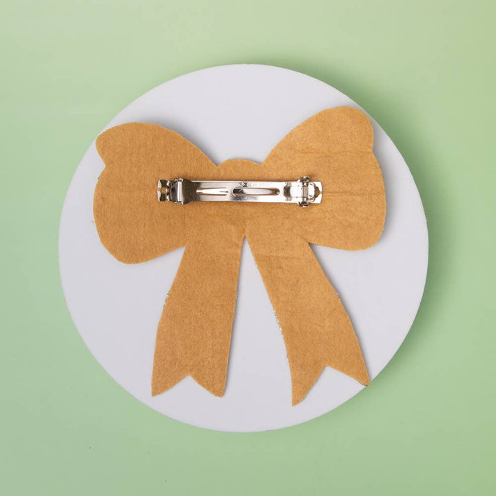 The Wild at Heart Beaded Bow Clip