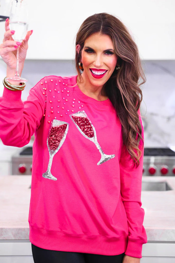 Bubbly & Bright Sequin Pullover - Curvy