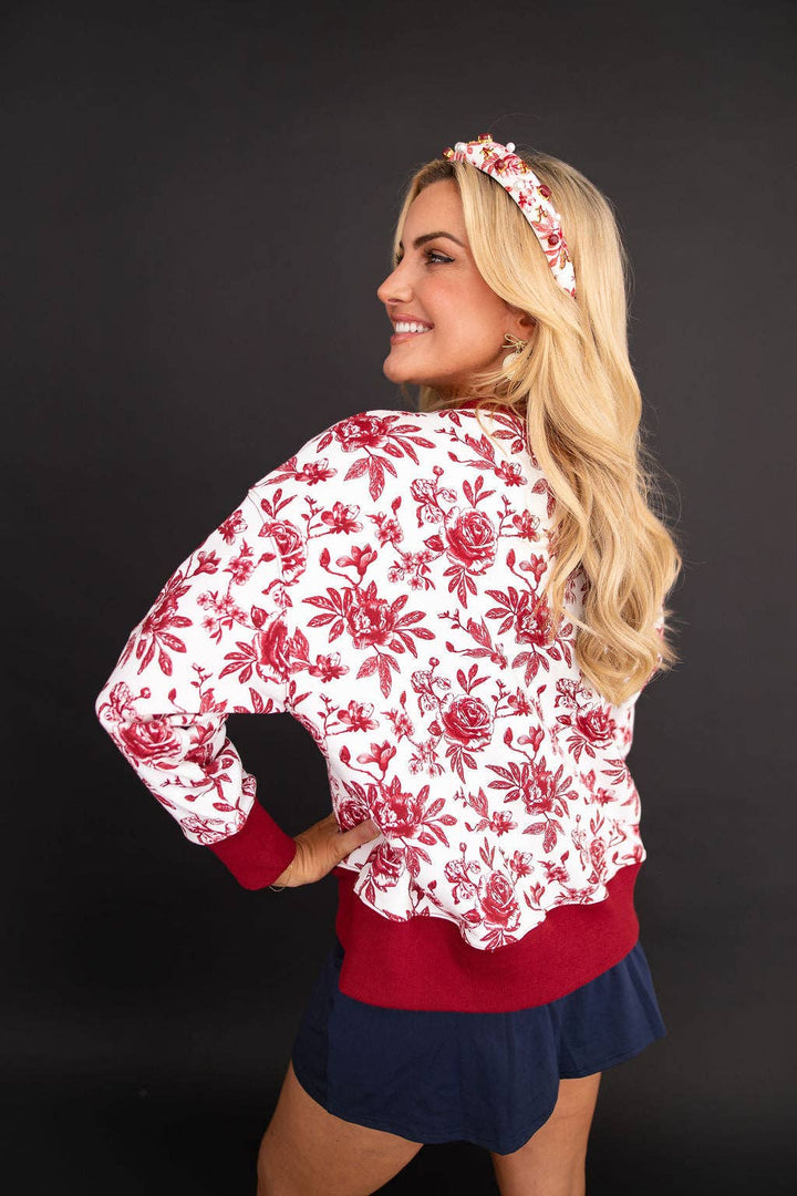 *PREORDER* Alabama Floral Toile Sweatshirt - Reg & Curvy