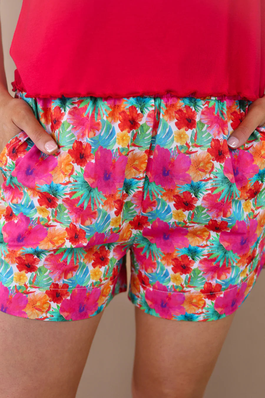 The Palm Breeze Pull-On Shorts - Reg & Curvy