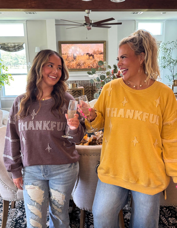 *PREORDER* Thankful & Cozy Pullover - Reg & Curvy
