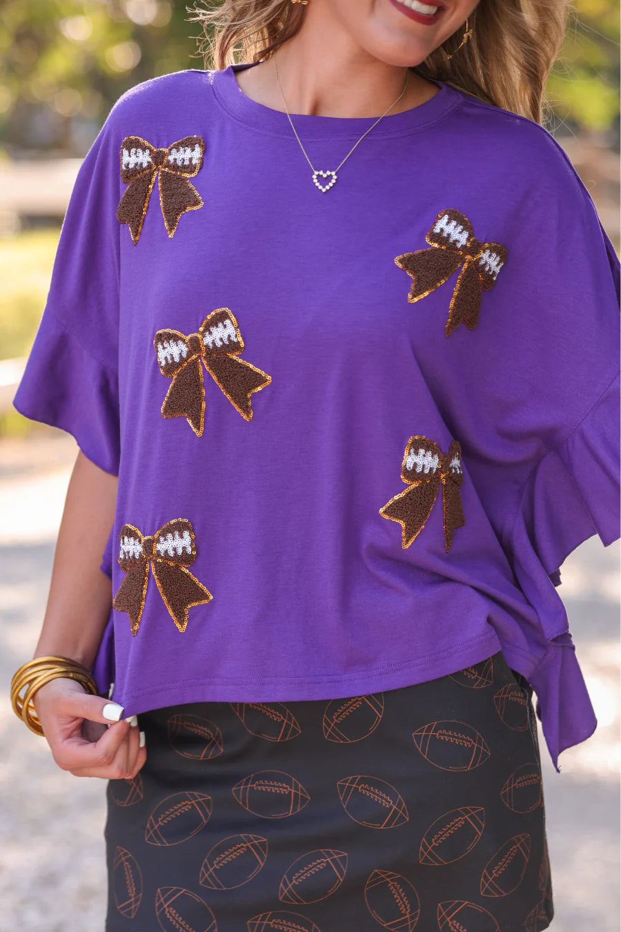 Purple Reign Ruffle Top - Reg & Curvy