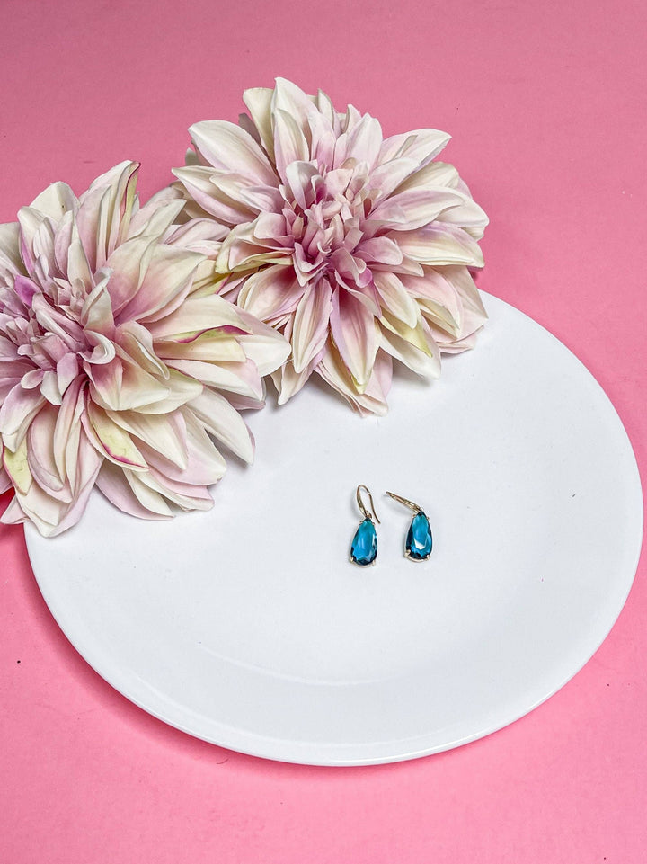 Ocean Jewel Teardrop Earrings
