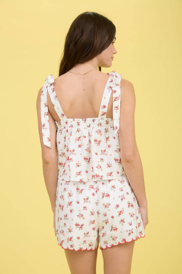 Sweet Floral Scalloped Set