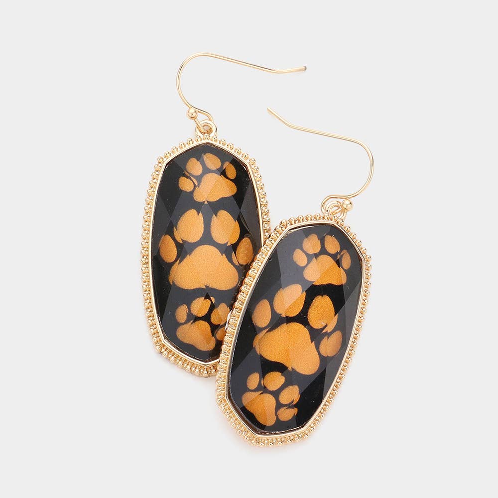 Game Day Triple Paw Earrings - 2 Colors