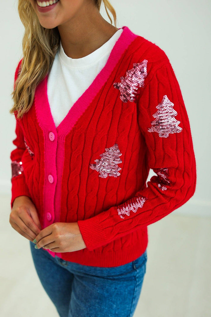 Tinsel Twist Cardigan - Curvy