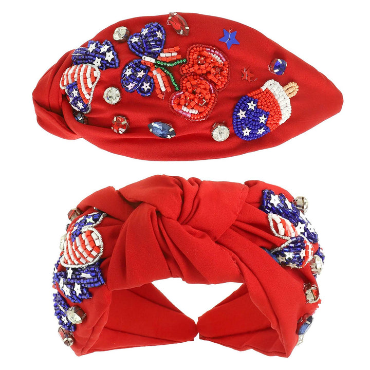 Cherry on Top Americana Knot Headband - 2 Colors