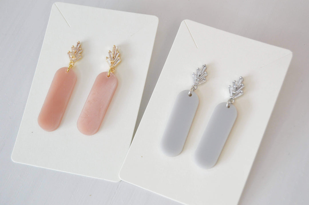 Blush Glow Drop Earrings