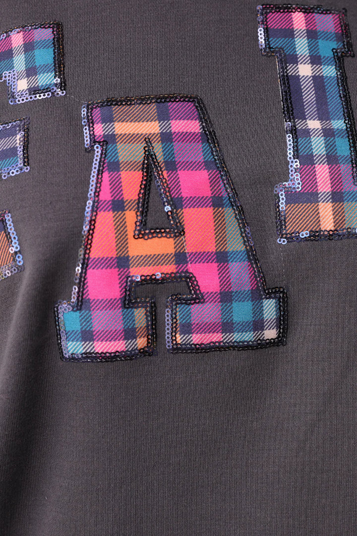 *PREORDER* Cozy Plaid Sparkle Pullover - Reg & Curvy