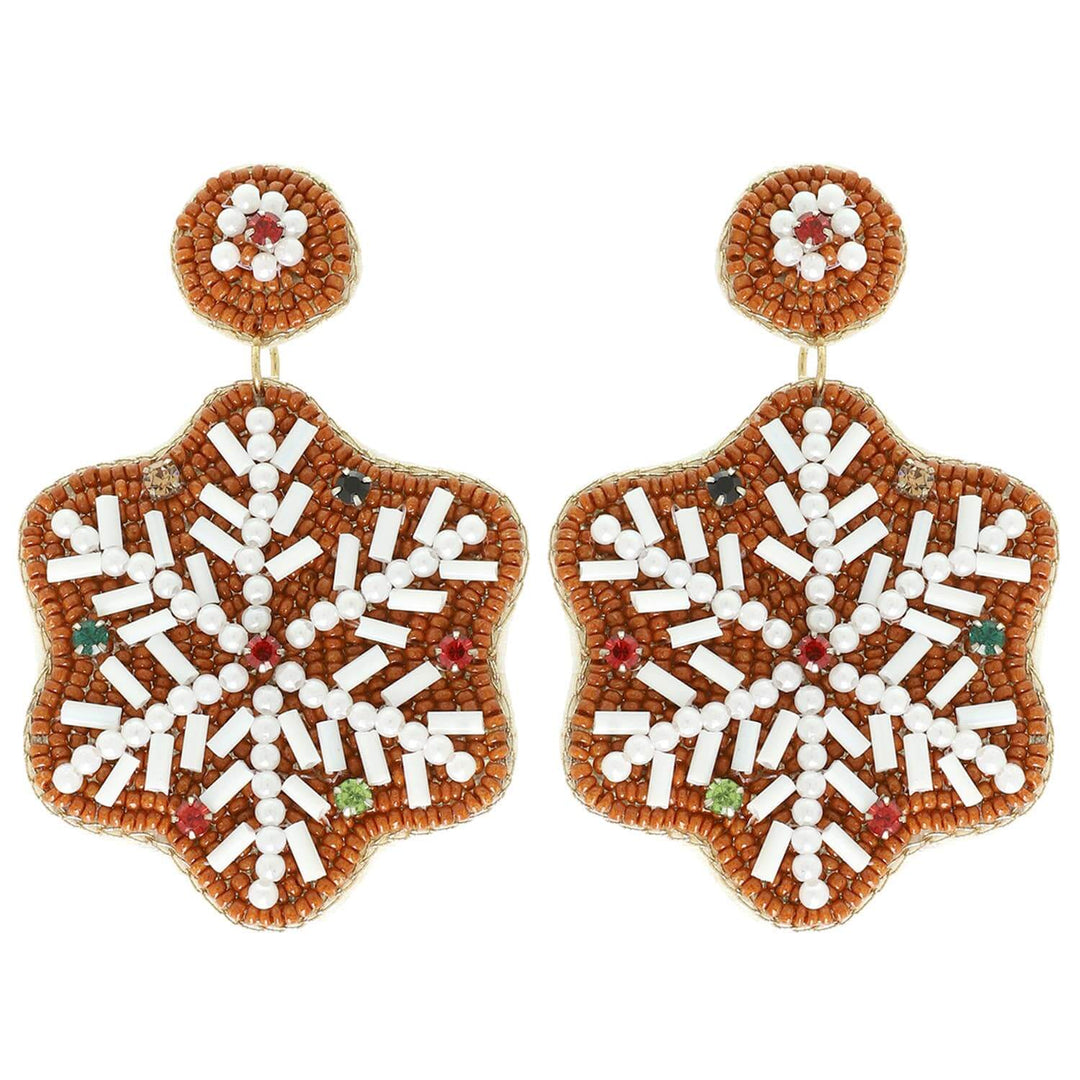 Frosted Gingerflake Earrings