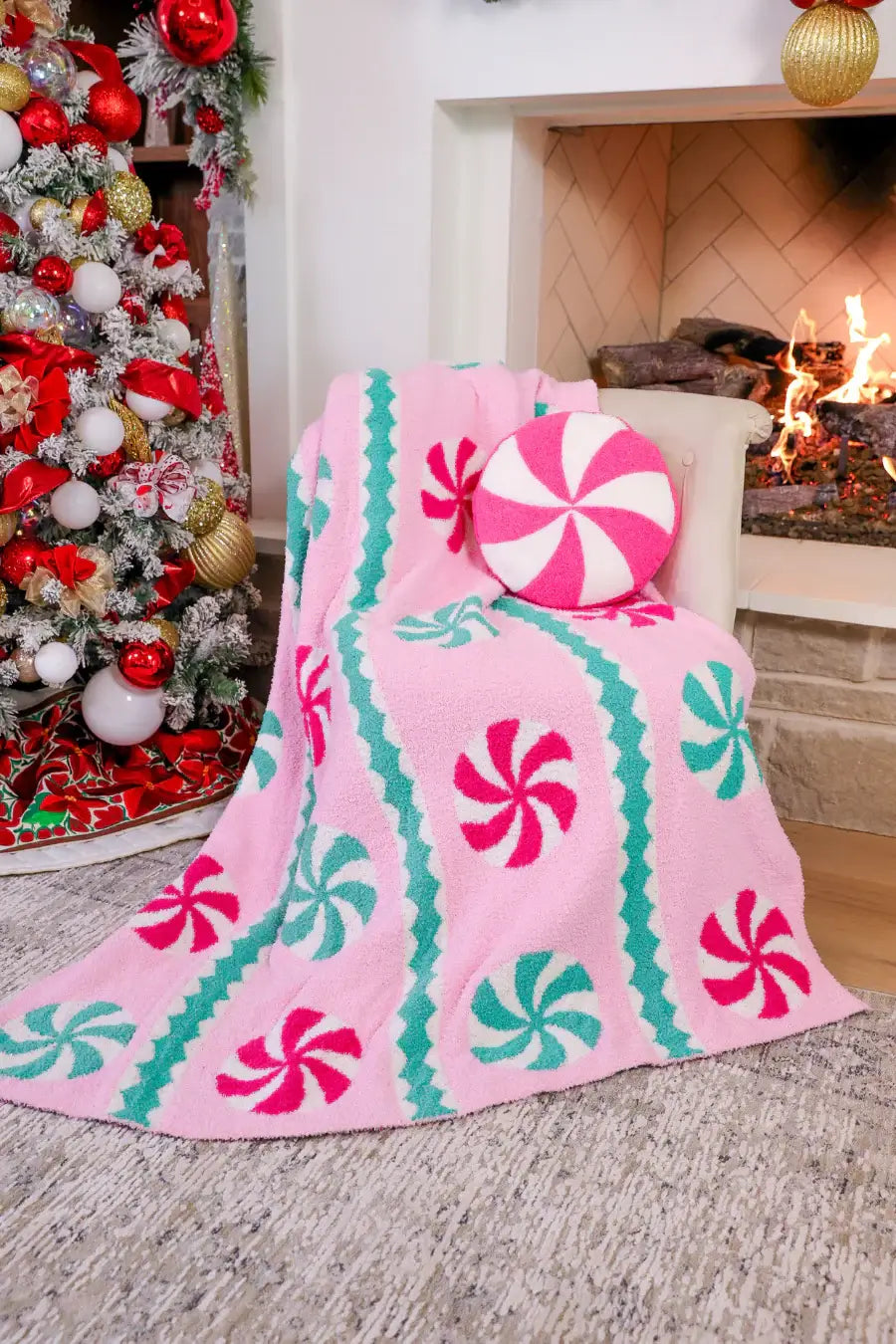 *PREORDER* Peppermint Swirl Blanket