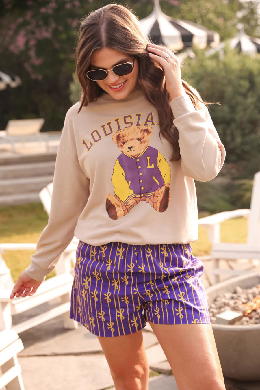 Louisiana Bear Pullover - Reg & Curvy