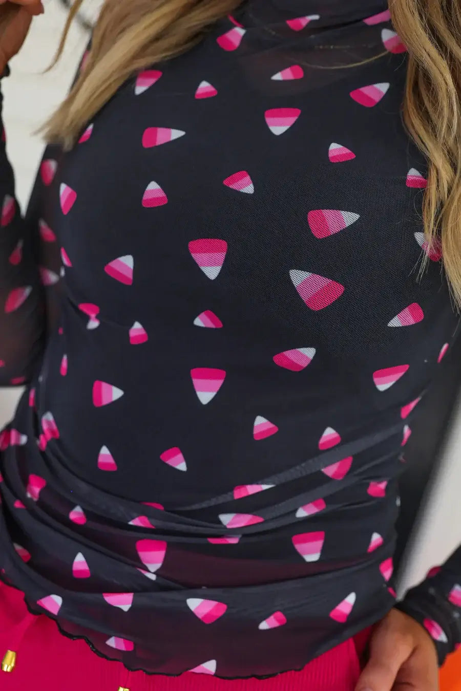 Sweet & Spooky Mesh Top - Reg & Curvy