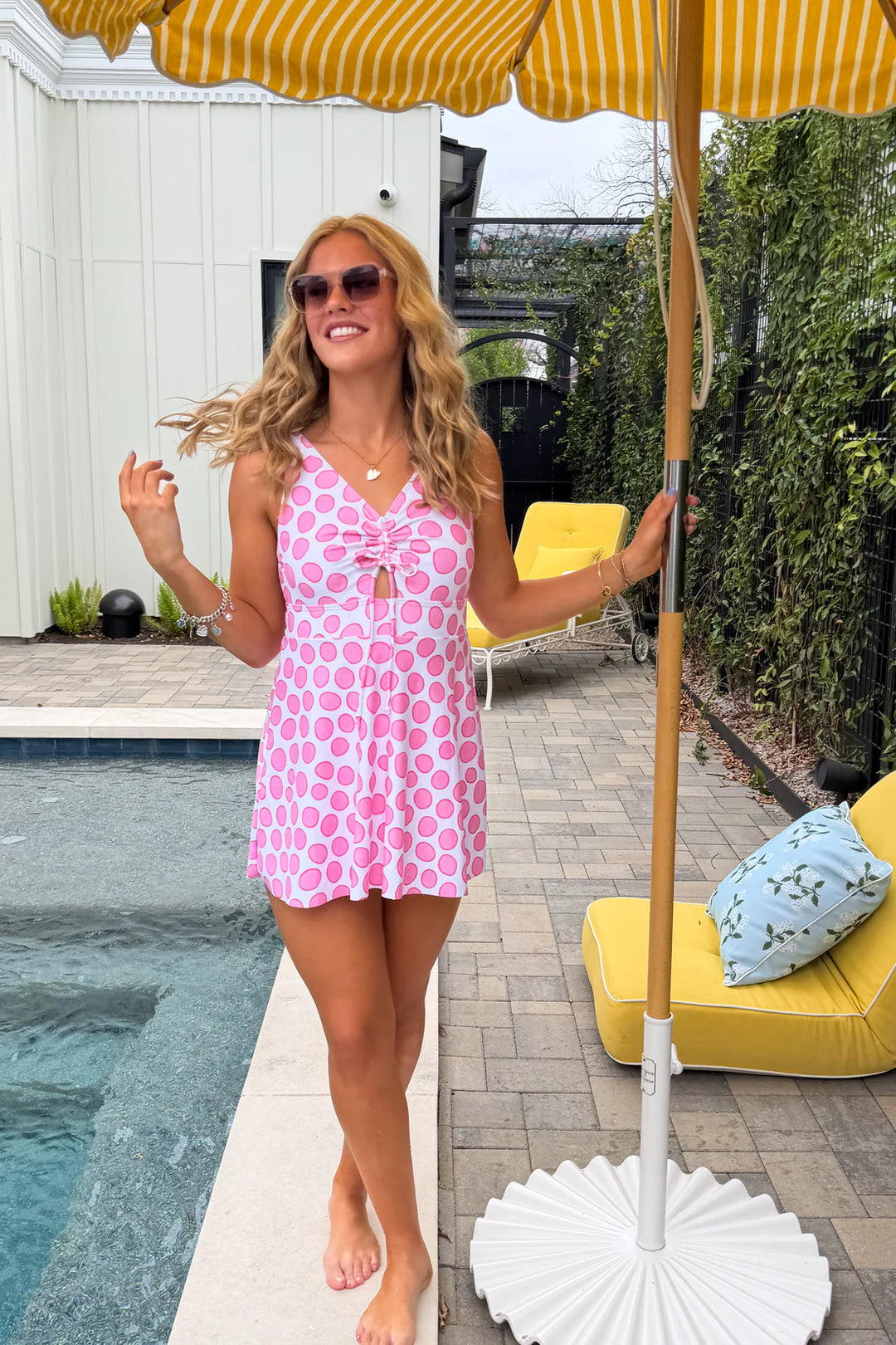 *PREORDER* Pool Side Swim Dress in 2 Colors  - Reg & Curvy