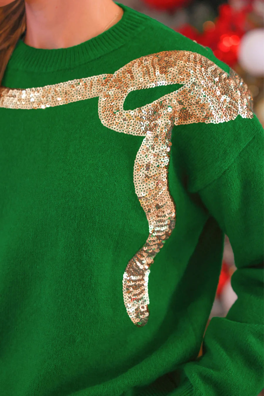 *PREORDER* Tied Up in Tinsel Sweater - Reg & Curvy