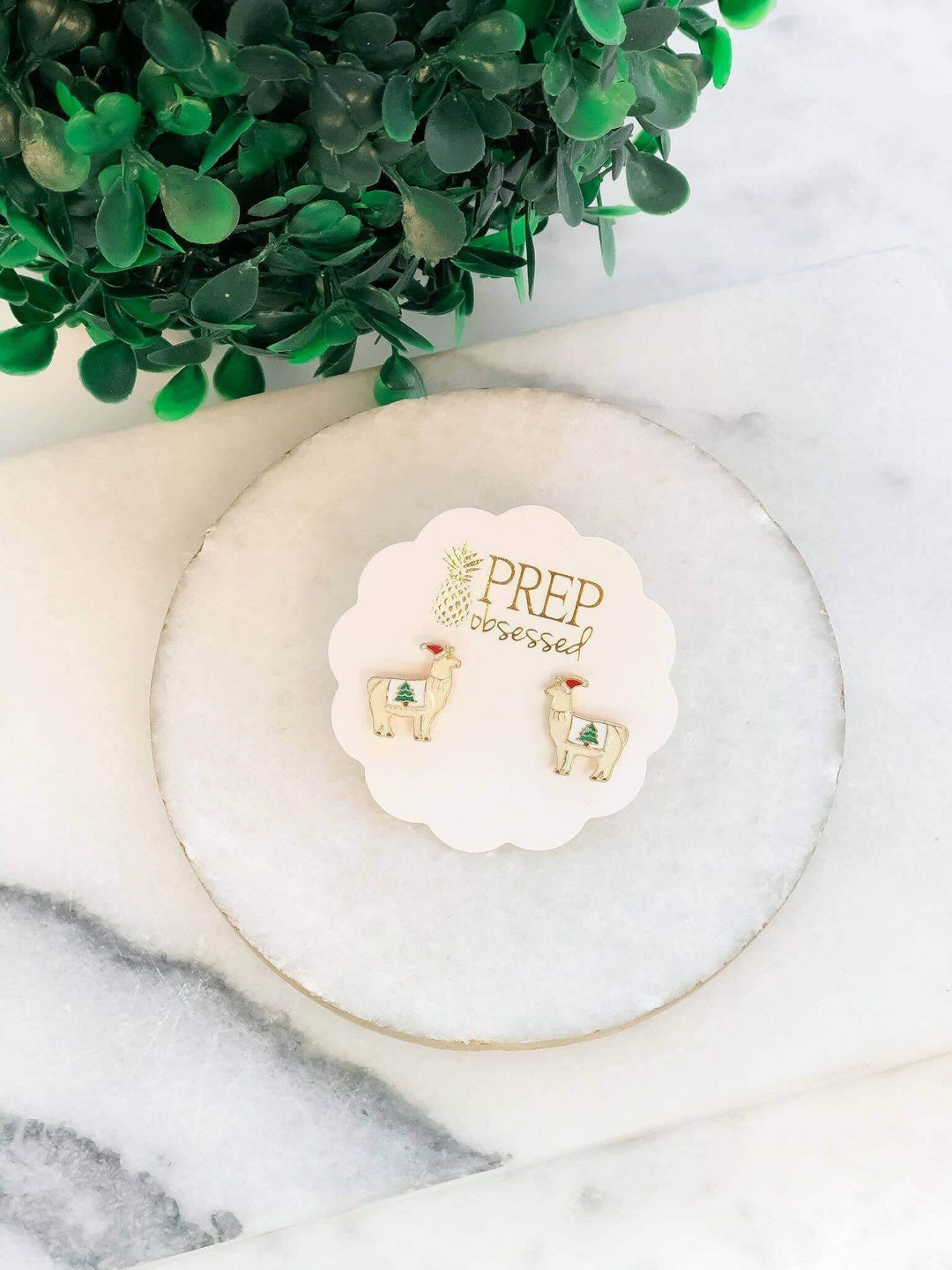 Festive Llama Earrings