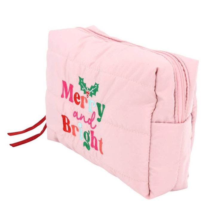Merry & Bright Quilted Cosmetic Bag