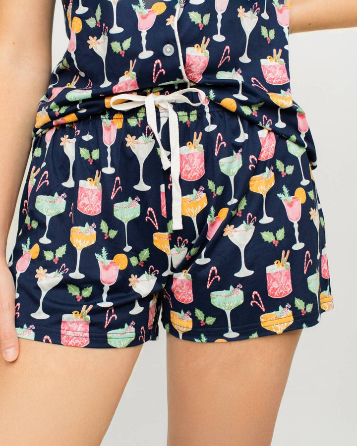 Merry Mixology Pajama Shorts - Reg & Curvy
