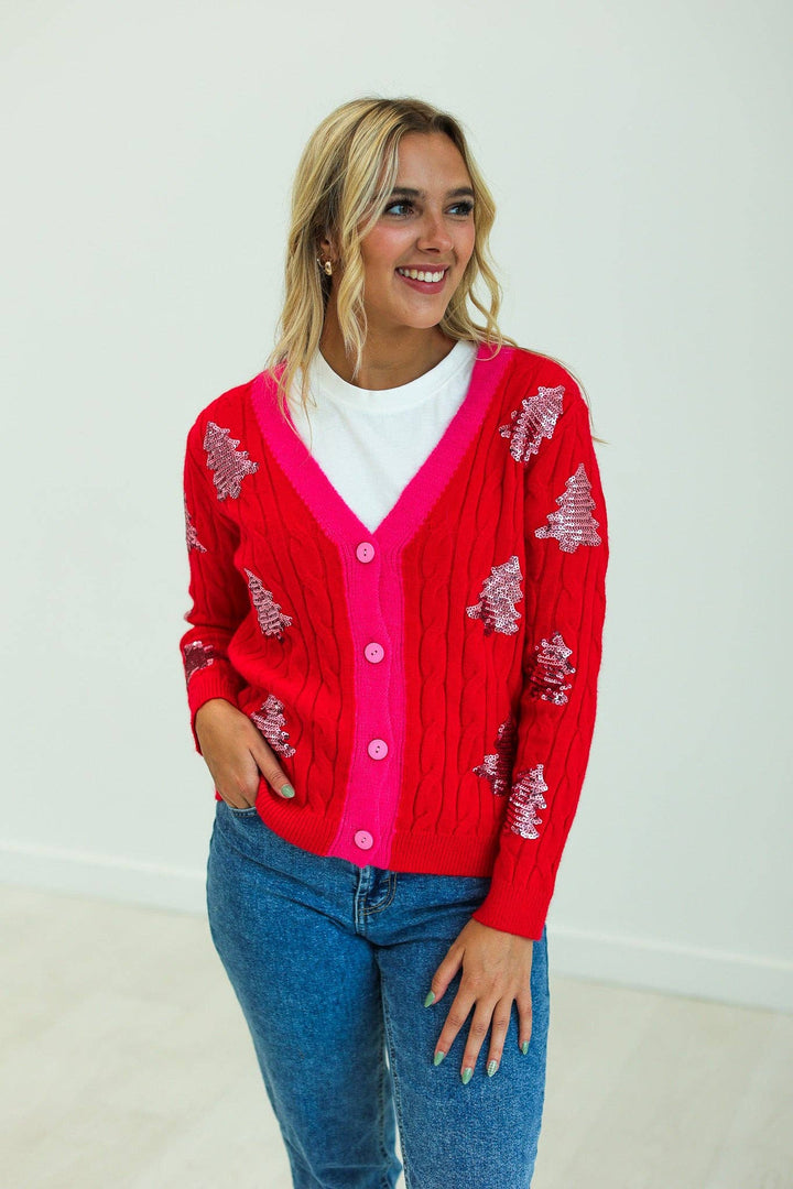 Tinsel Twist Cardigan - Curvy