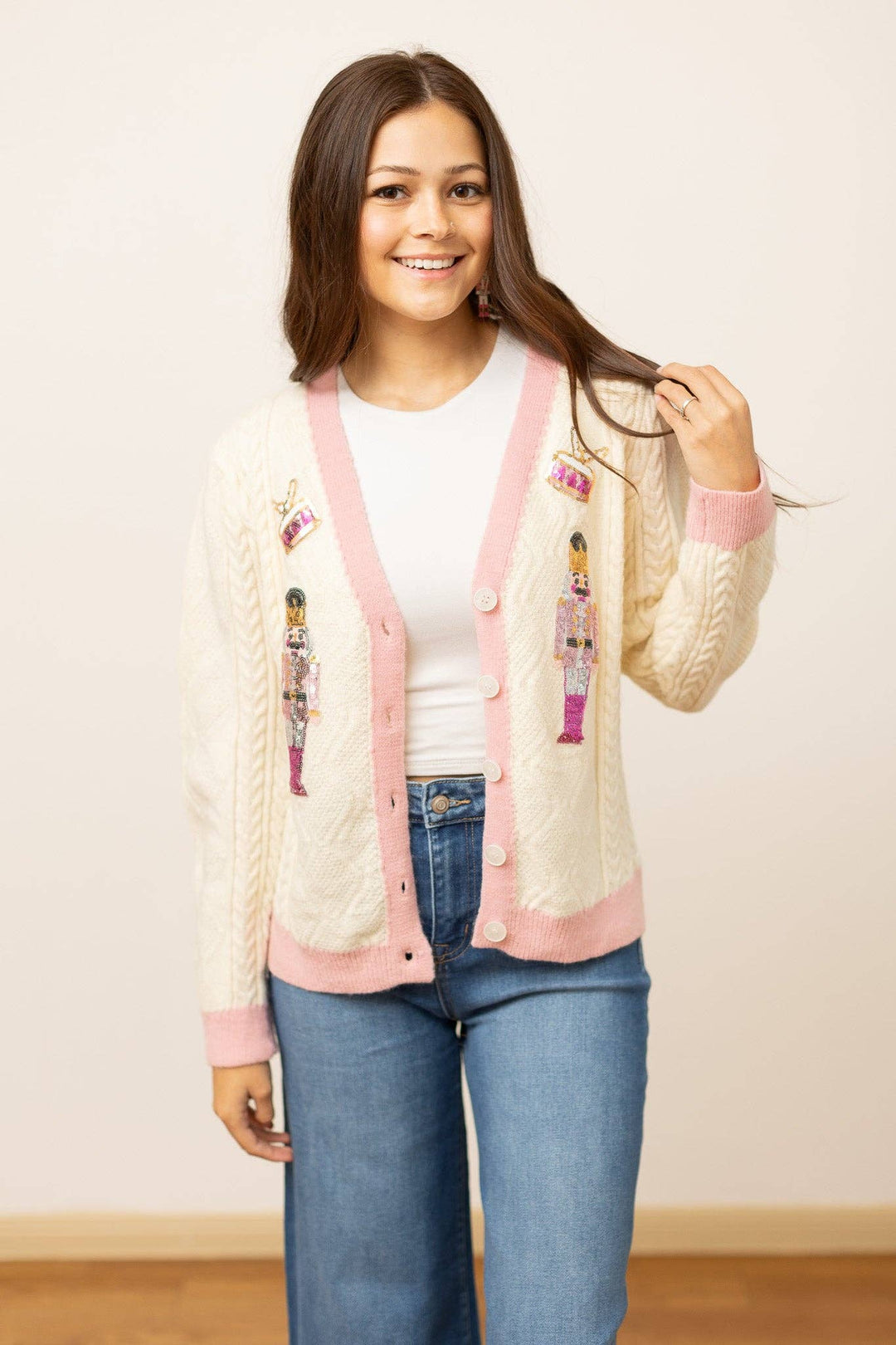Nutcracker Charm Cardigan - Reg & Curvy