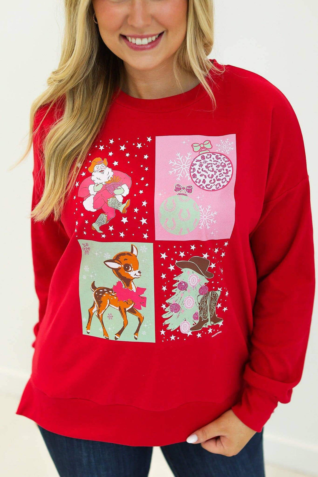 Retro Jolly Vibes Sweatshirt - Reg & Curvy
