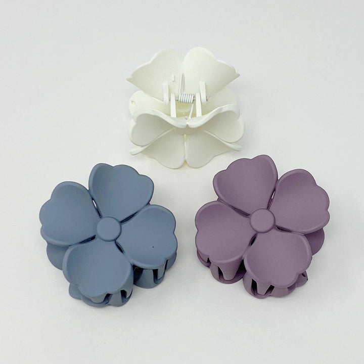 Hibiscus Petals Hair Claw Set - 3 Clips