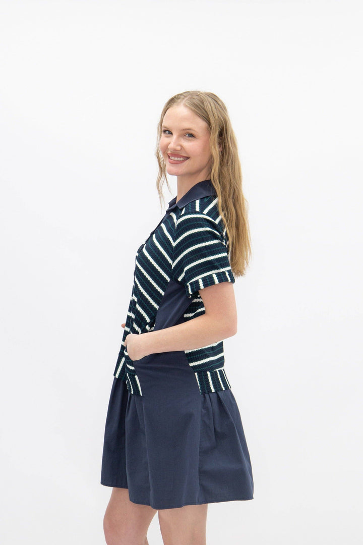 The Navy Lineup Polo Dress - Reg & Curvy