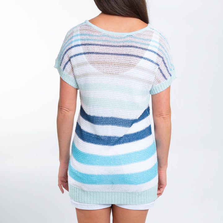 The Breezy Stripes Tie Top - Reg & Curvy
