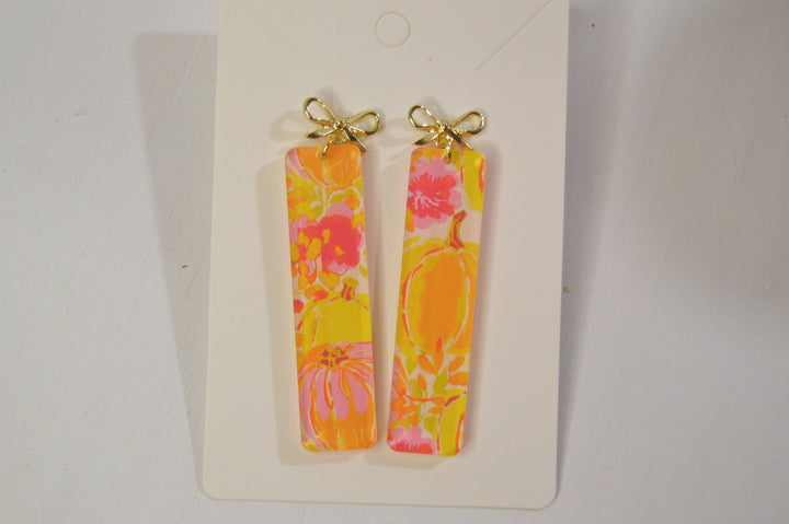 Pumpkin Patch Glam Earrings