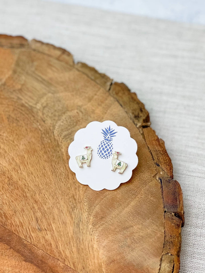 Festive Llama Earrings