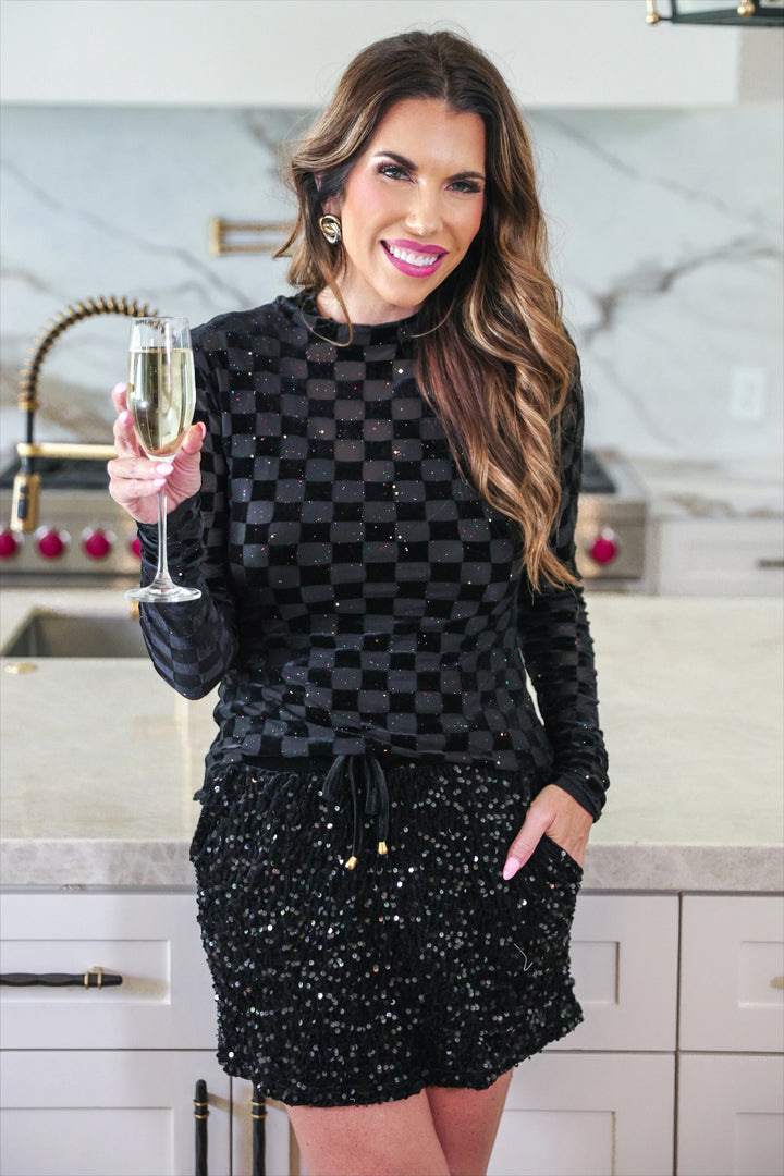 *PREORDER* Midnight Spark Top - Reg & Curvy