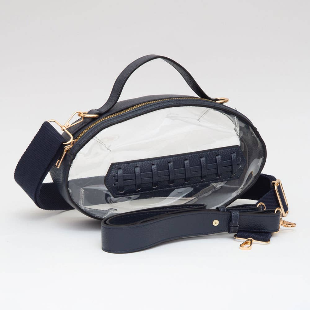 Football Shaped Crossbody Bag - Multiple Colors