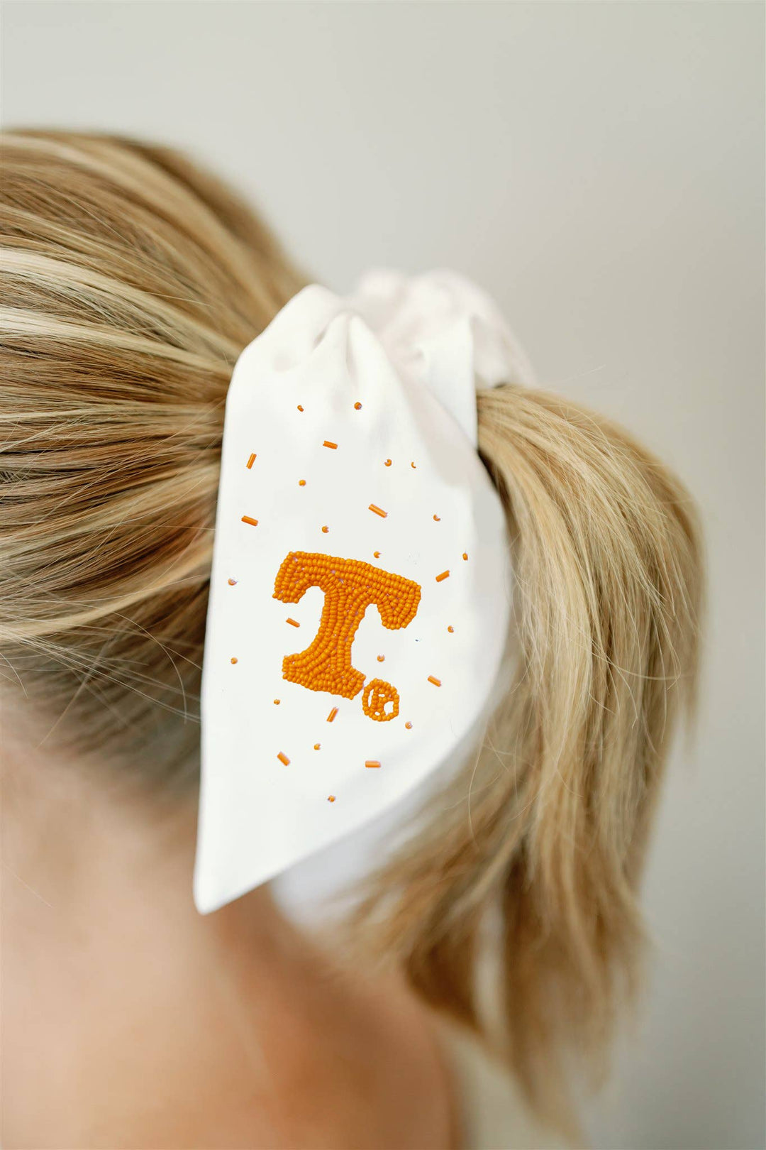University of Tennessee Beaded Scrunchie