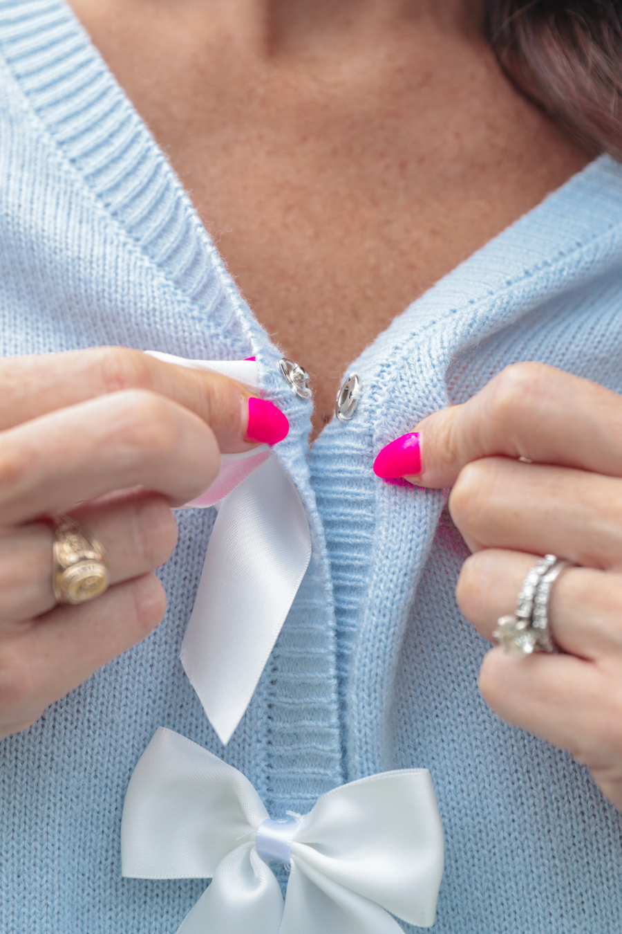 Chic Ribbons Cardigan - Reg & Curvy