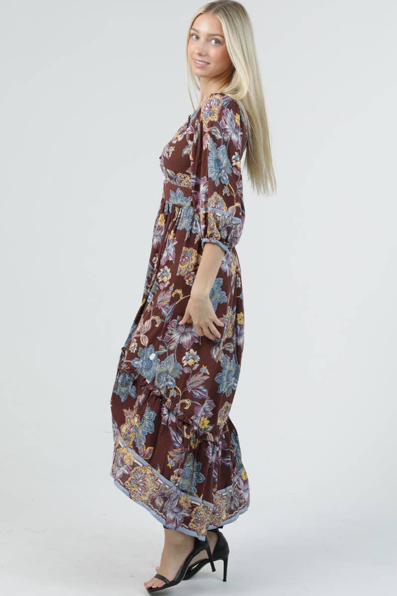 *PREORDER* Afterglow Floral Maxi Dress