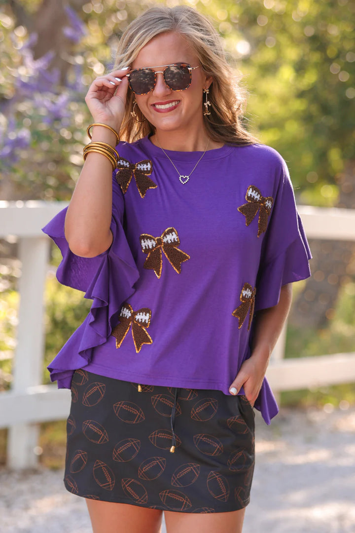 Purple Top Ruffles Purple Reign Ruffle Top - Preorder Now!