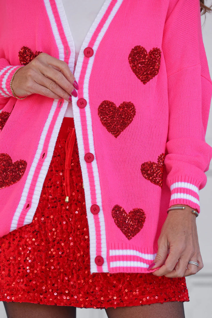Sweetheart Sparkle Cardigan - Reg & Curvy