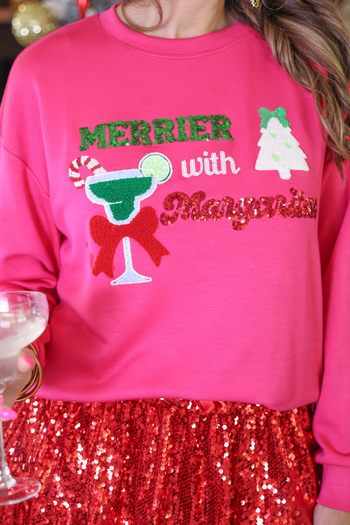 Merrier with Margaritas Pullover - Reg & Curvy