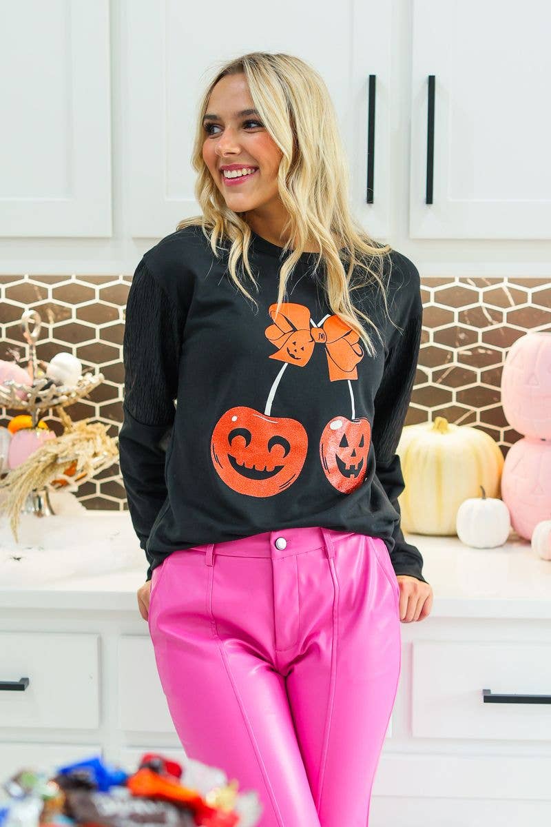 Cherry Jack-o'-Lantern Top - Reg & Curvy
