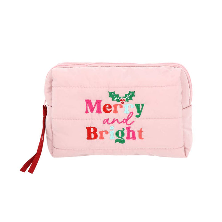 Merry & Bright Quilted Cosmetic Bag