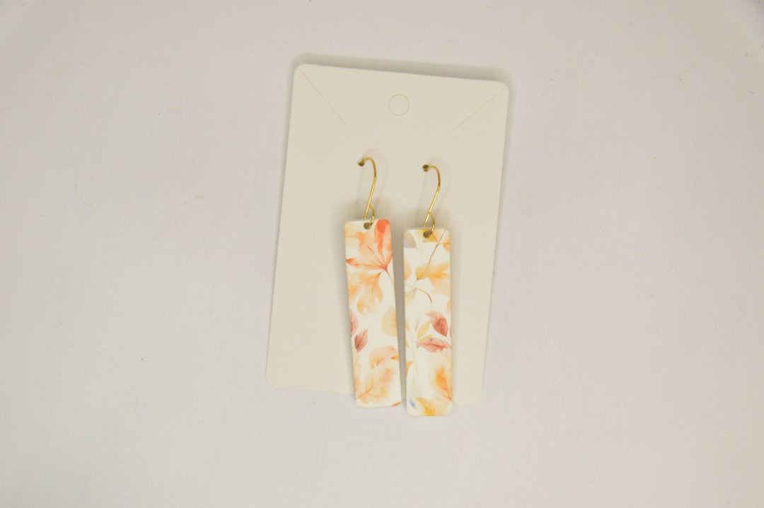 Fall Foliage Acrylic Drop Earrings