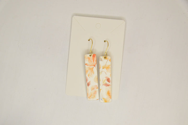 Fall Foliage Acrylic Drop Earrings