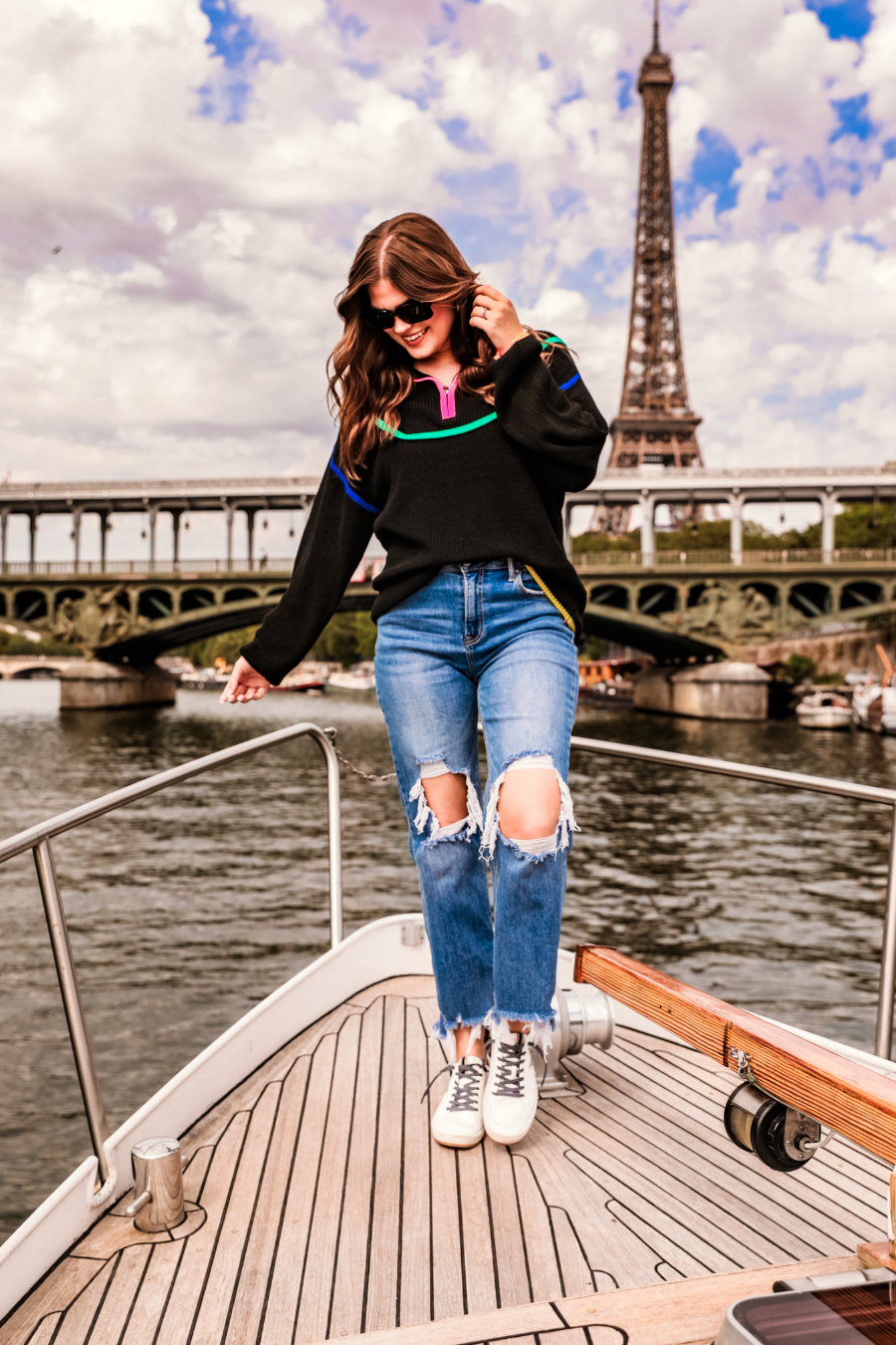 Pop Stripe Pullover - Reg & Curvy